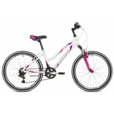 Велосипед STINGER LAGUNA 24" (2021) (Велосипед STINGER 24" LAGUNA белый, алюминий, размер 12", MICROSHIFT)